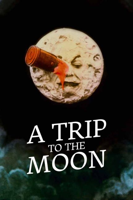 A Trip to the Moon (Le Voyage dans la Lune) Vintage Movie Poster, 1902, Georges Méliès, Silent Film, Science Fiction