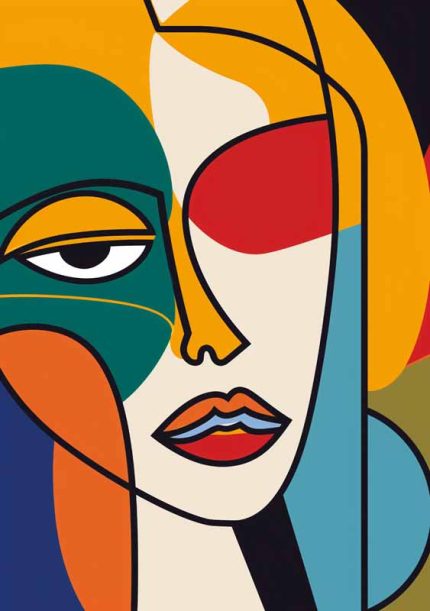Abstract Illustration Wall Art Metal Aluminum Print