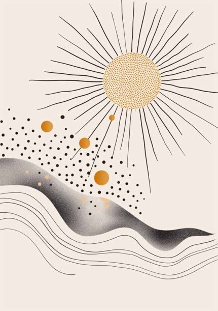 Abstract Line Art Wall Art Metal Aluminum Print