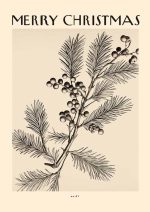 Merry Christmas Art: Botanical Holiday Decor