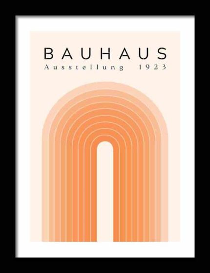 Bauhaus Exhibition Wooden Framed Poster Wall Art