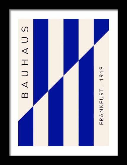 Bauhaus Exhibition Wooden Framed Poster Wall Art