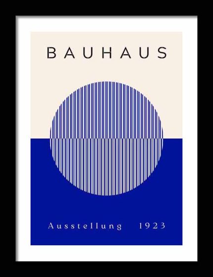 Bauhaus Exhibition Wooden Framed Poster Wall Art