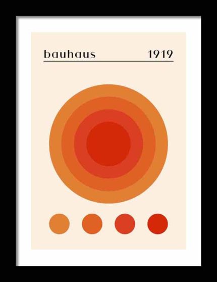 Bauhaus Exhibition Wooden Framed Poster Wall Art