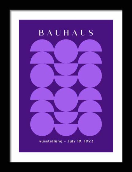Bauhaus Exhibition Wooden Framed Poster Wall Art