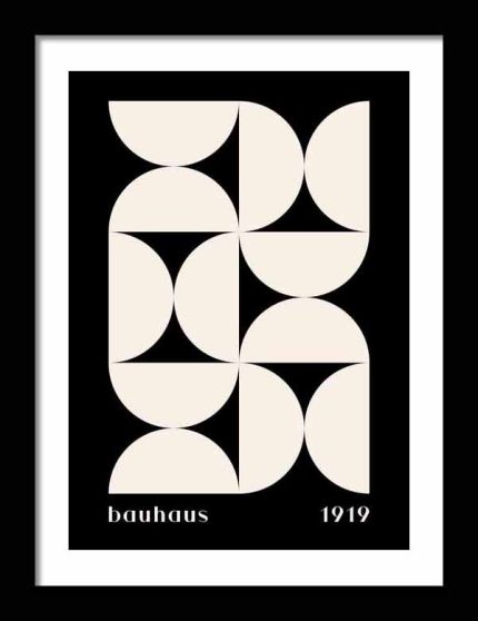 Bauhaus Exhibition Wooden Framed Poster Wall Art
