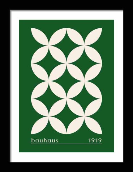 Bauhaus Exhibition Wooden Framed Poster Wall Art