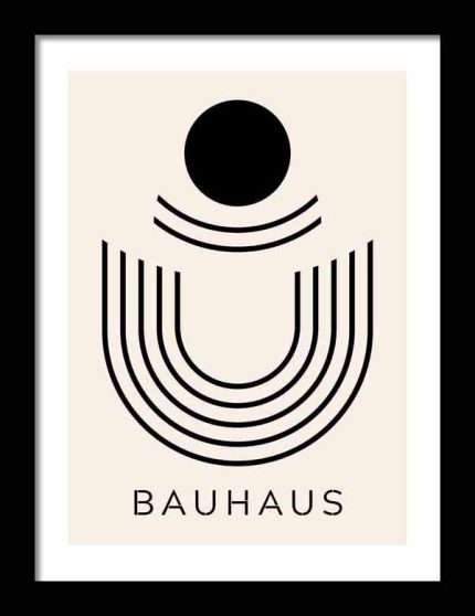 Bauhaus Exhibition Wooden Framed Poster Wall Art