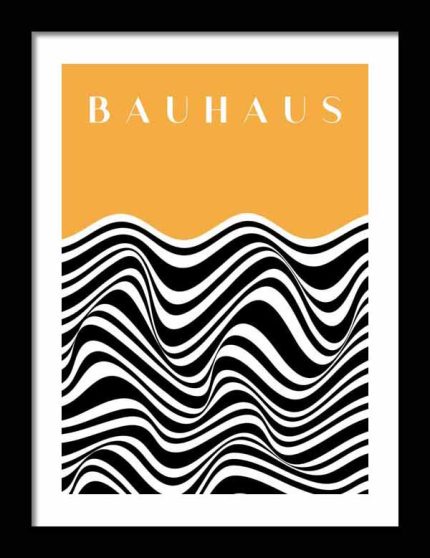 Bauhaus Exhibition Wooden Framed Poster Wall Art