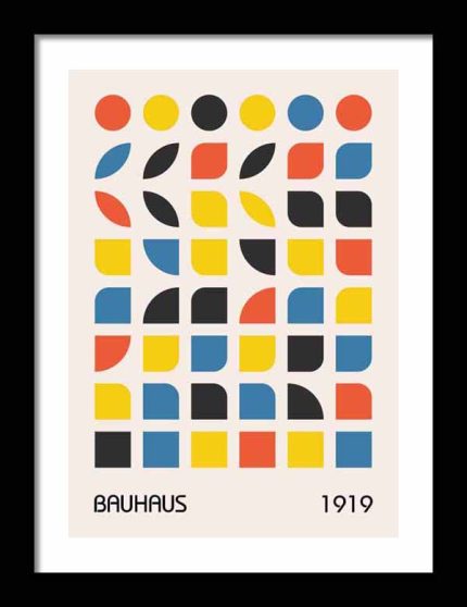 Bauhaus Exhibition Wooden Framed Poster Wall Art