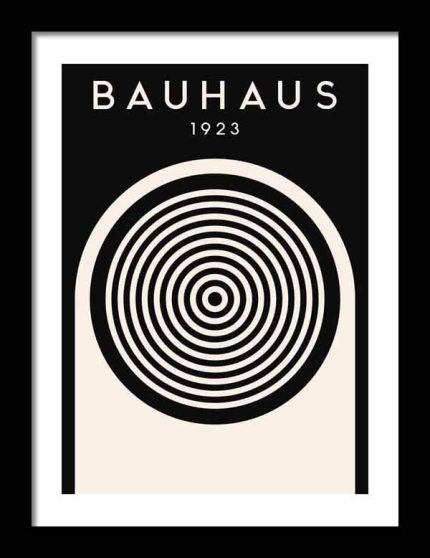 Bauhaus Exhibition Wooden Framed Poster Wall Art