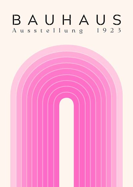 Bauhaus Exhibition Wall Art Poster Aluminum Print