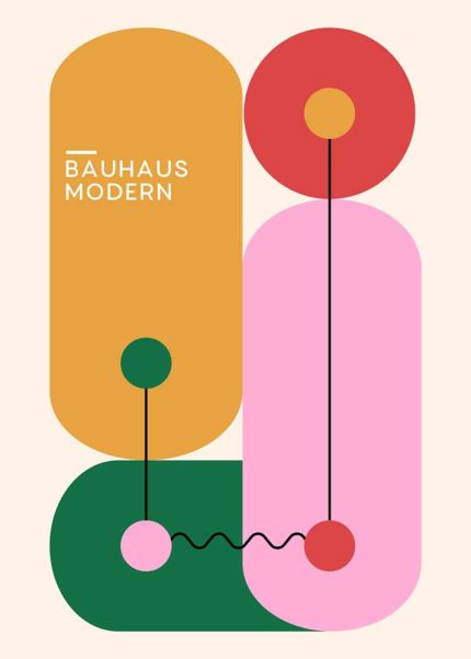 Bauhaus Exhibition Wall Art Poster Aluminum Print