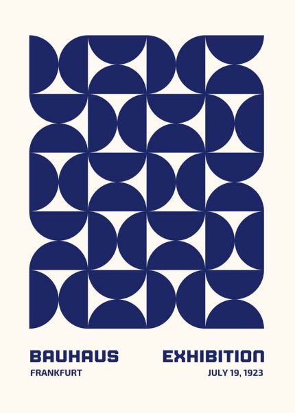 Bauhaus Exhibition Wall Art Poster Aluminum Print