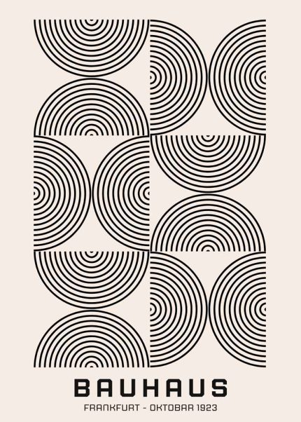 Bauhaus Exhibition Wall Art Poster Aluminum Print