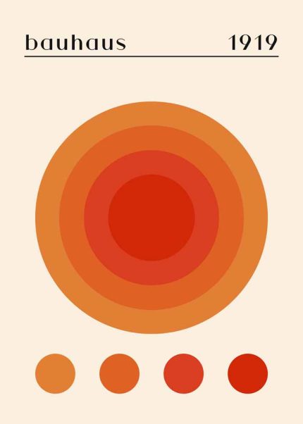 Bauhaus Exhibition Wall Art Poster Aluminum Print