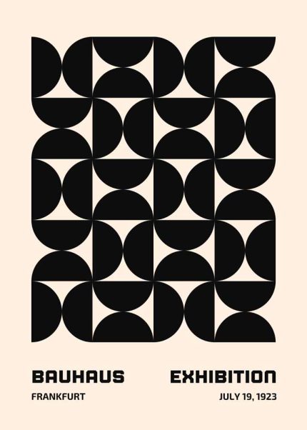 Bauhaus Exhibition Wall Art Poster Aluminum Print