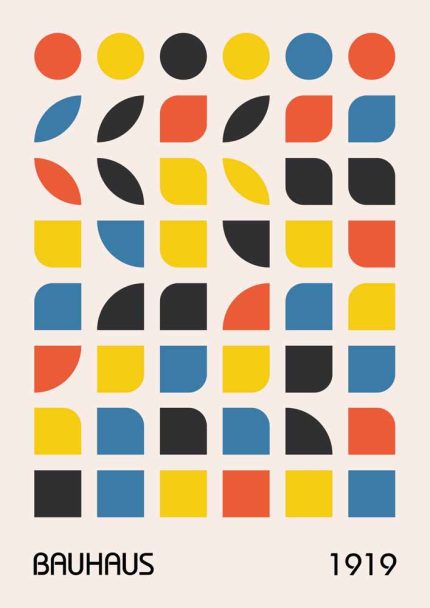 Bauhaus Exhibition Wall Art Poster Aluminum Print