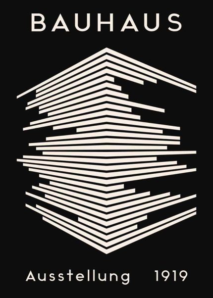 Bauhaus Exhibition Wall Art Poster Aluminum Print