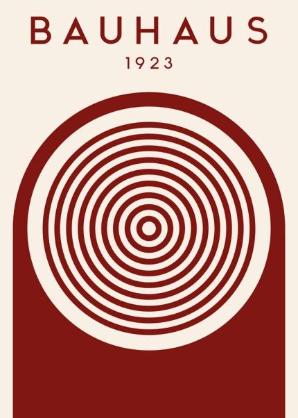 Bauhaus Exhibition Wall Art Poster Aluminum Print