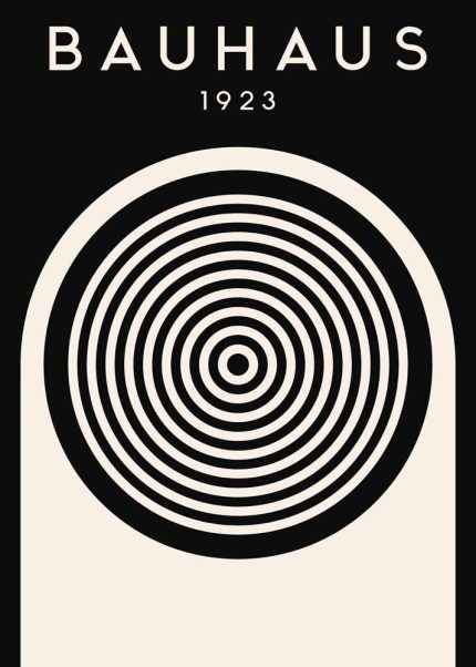 Bauhaus Exhibition Wall Art Poster Aluminum Print