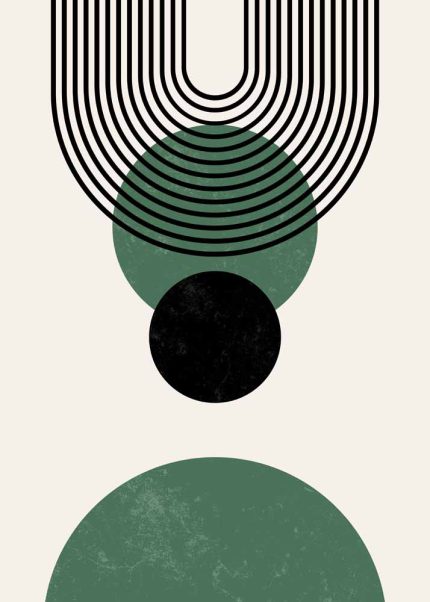 Boho Abstract Print Wall Art Poster
