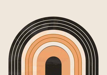 Boho Abstract Print Wall Art Poster
