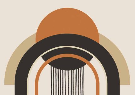 Boho Abstract Print Wall Art Poster