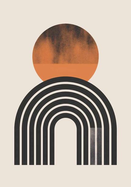 Boho Abstract Print Wall Art Poster