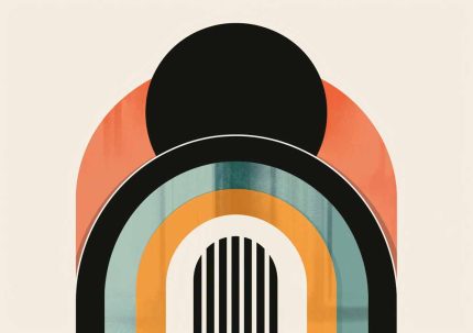 Boho Abstract Print Wall Art Poster