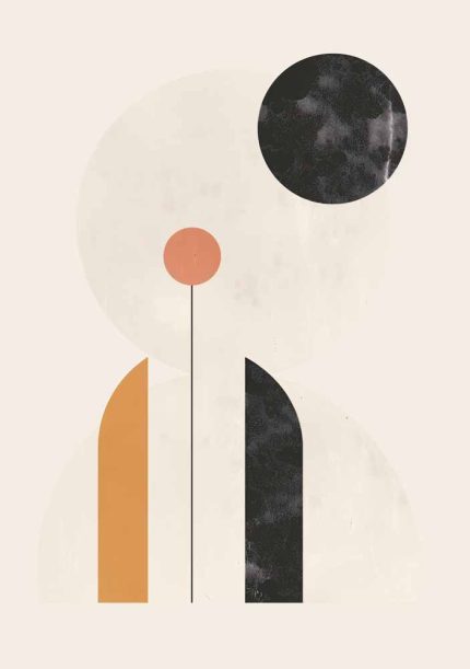Boho Abstract Print Wall Art Poster