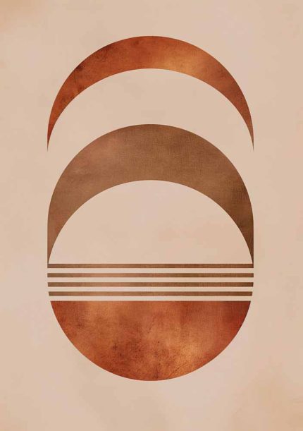 Boho Abstract Print Wall Art Poster