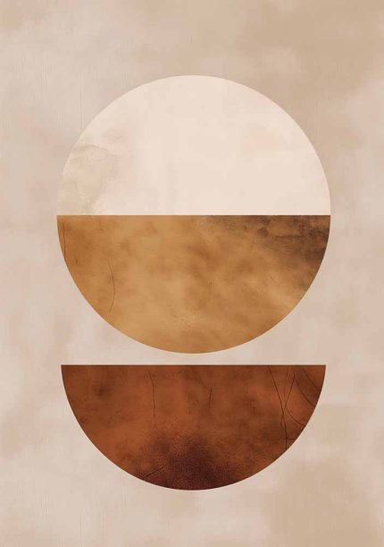 Boho Abstract Print Wall Art Poster