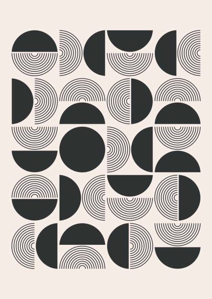 Boho Abstract Print Wall Art Poster