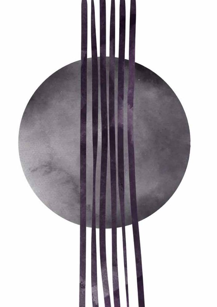 Boho Abstract Print Wall Art Poster - Image 1