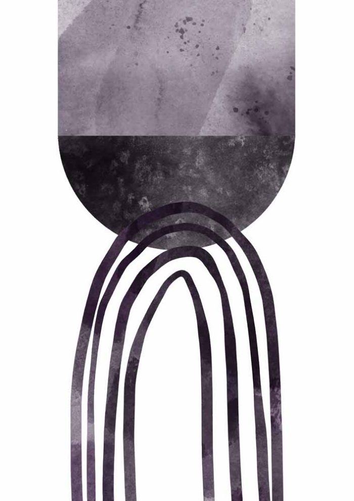 Boho Abstract Print Wall Art Poster - Image 1