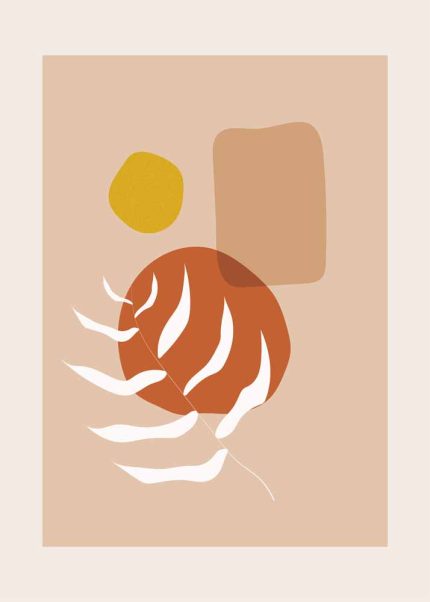 Boho Abstract Print Wall Art Poster