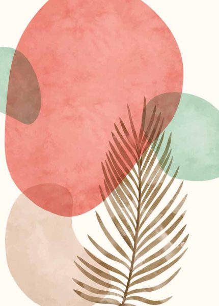 Boho Abstract Print Wall Art Poster