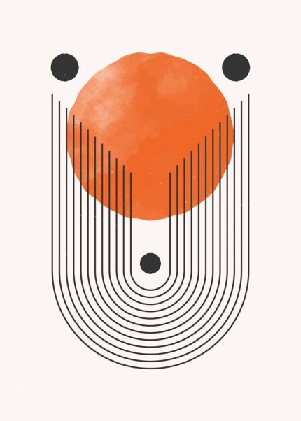 Boho Abstract Print Wall Art Poster