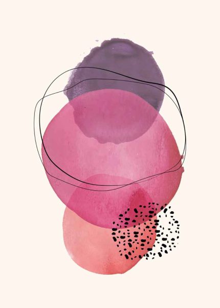 Boho Abstract Print Wall Art Poster