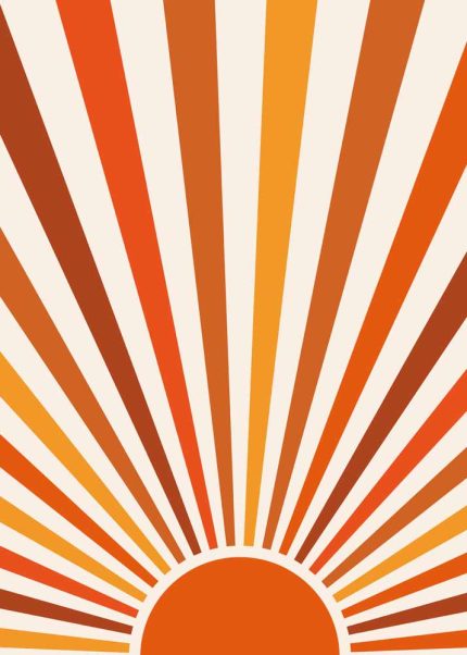 Boho Abstract Print Wall Art Poster