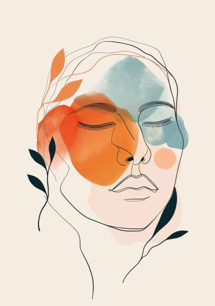 Boho Women Wall Art Metal Aluminum Print