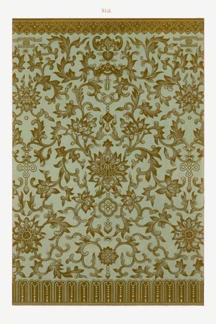 Chinese Botanical Floral Print Wall Art Poster