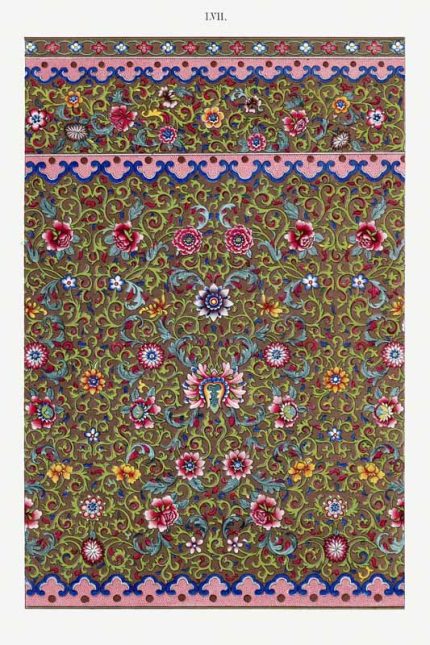 Chinese Botanical Floral Print Wall Art Poster