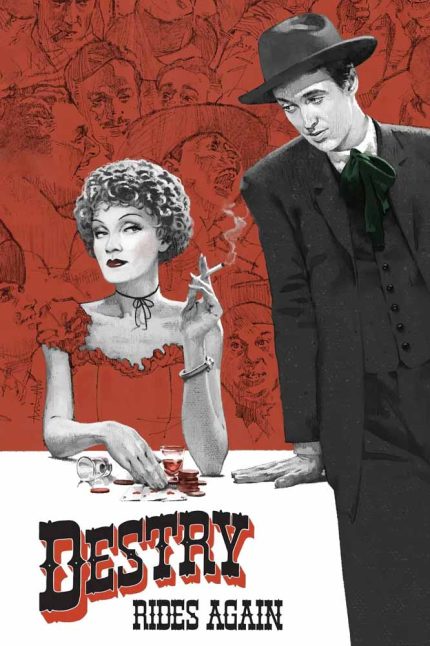 Destry Rides Again 1939 Movie Poster Wall Art