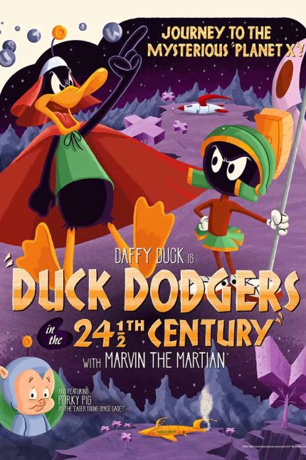 Duck Dodgers in the 24th Century 1953 Movie Poster Wall Art