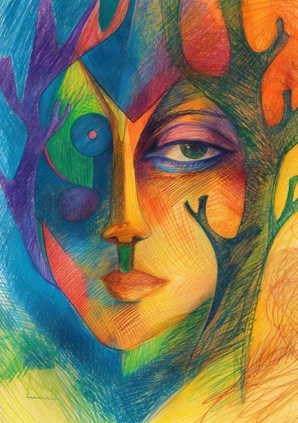 Expressionism Art Wall Art Metal Aluminum Print