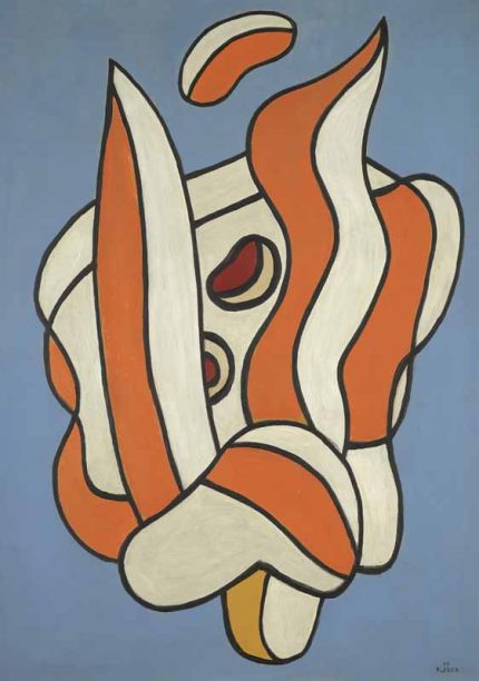 Fernand Léger Composition Sur Fond Bleu 1937 Wall Art Poster