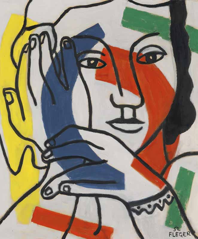 Fernand Léger Deux mains et une figure 1952 Wall Art Poster