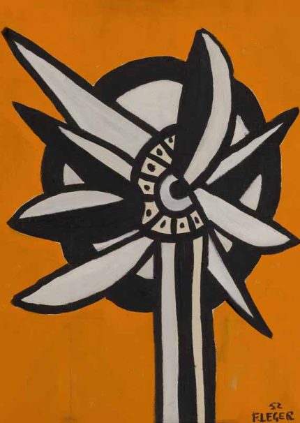 Fernand Léger Une Fleur et une roue 1952 Wall Art Poster